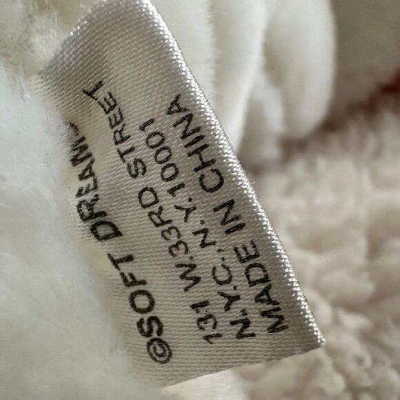 Set of 2 Soft Dreams White Pink Bunny Rabbit with Rattle 8” Easter Spring Plush - Picture 6 of 7